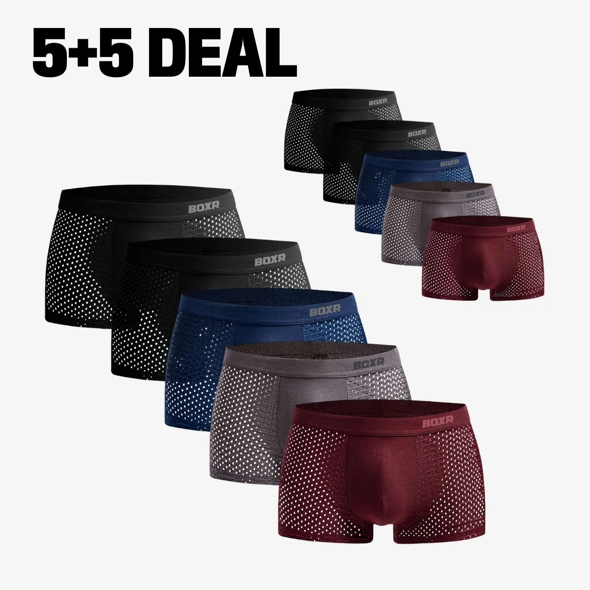 Bamboe Boxershorts Original 5+5 GRATIS